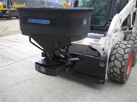 skid steer fertilizer spreader|blue diamond spreader.